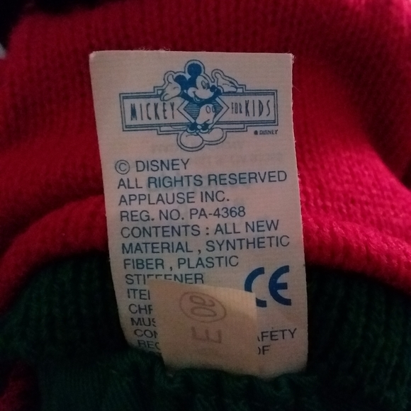 Christmas Mickey Mouse Vintage Disney Plush - Picture 4 of 5